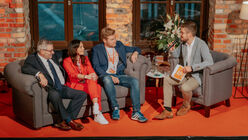 Staatssekretär Jürgen Ude, Janine Koska & Martin Hummelt