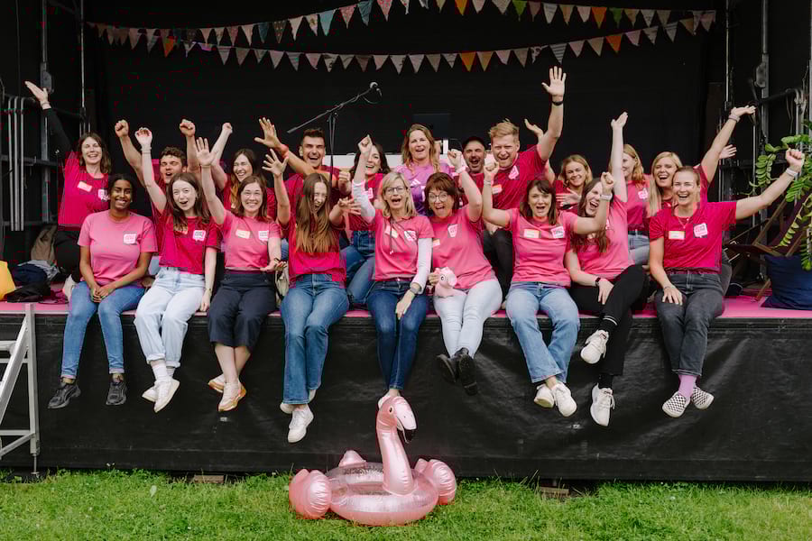 Team des Jobfestivals JOBS HERE auf dem Campus der Uni Magdeburg