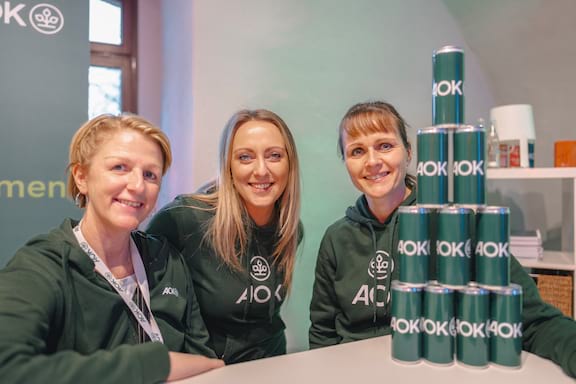 Das AOK-Team beim hierbleiben JOBEVENT