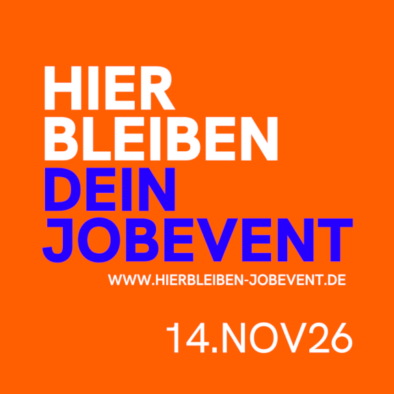hierbleiben JOBEVENT mehr als eine Jobmesse am 14.11.26 in der Festung Mark Magdeburg